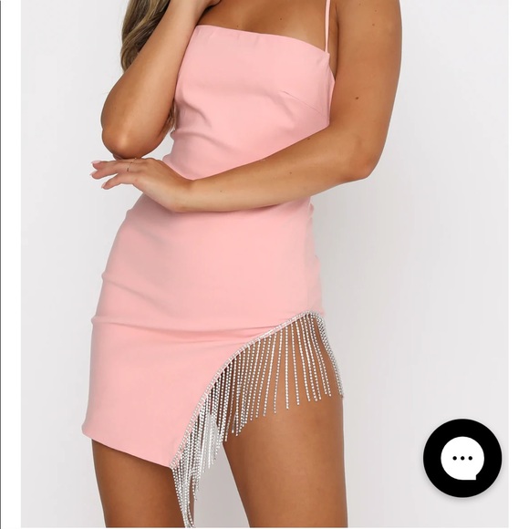 White Fox Boutique Come Back Mini Dress in Pink size S - Picture 3 of 3